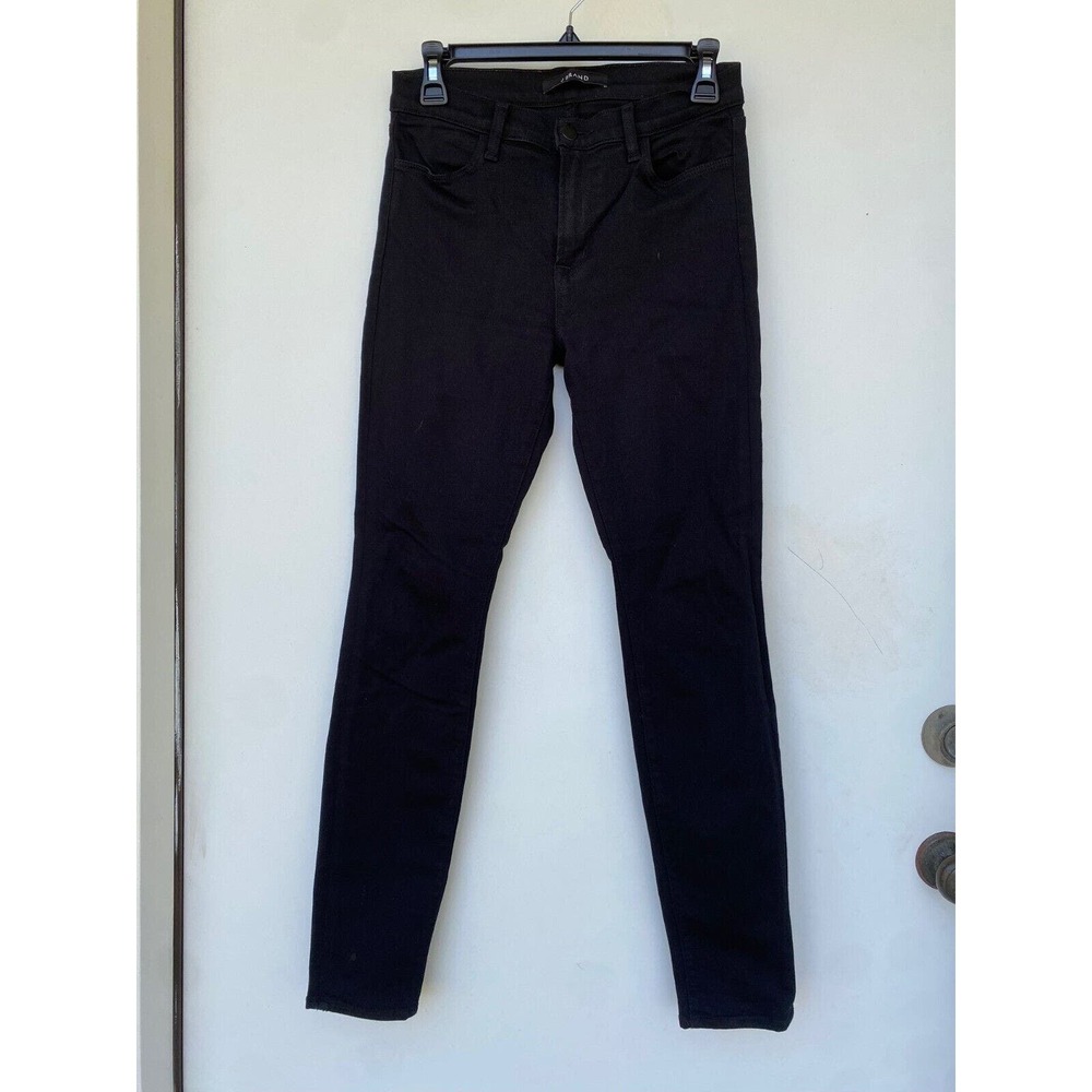 J Brand Women's Pants Jeans Maria Mid rise black size 28 stretched skinny
